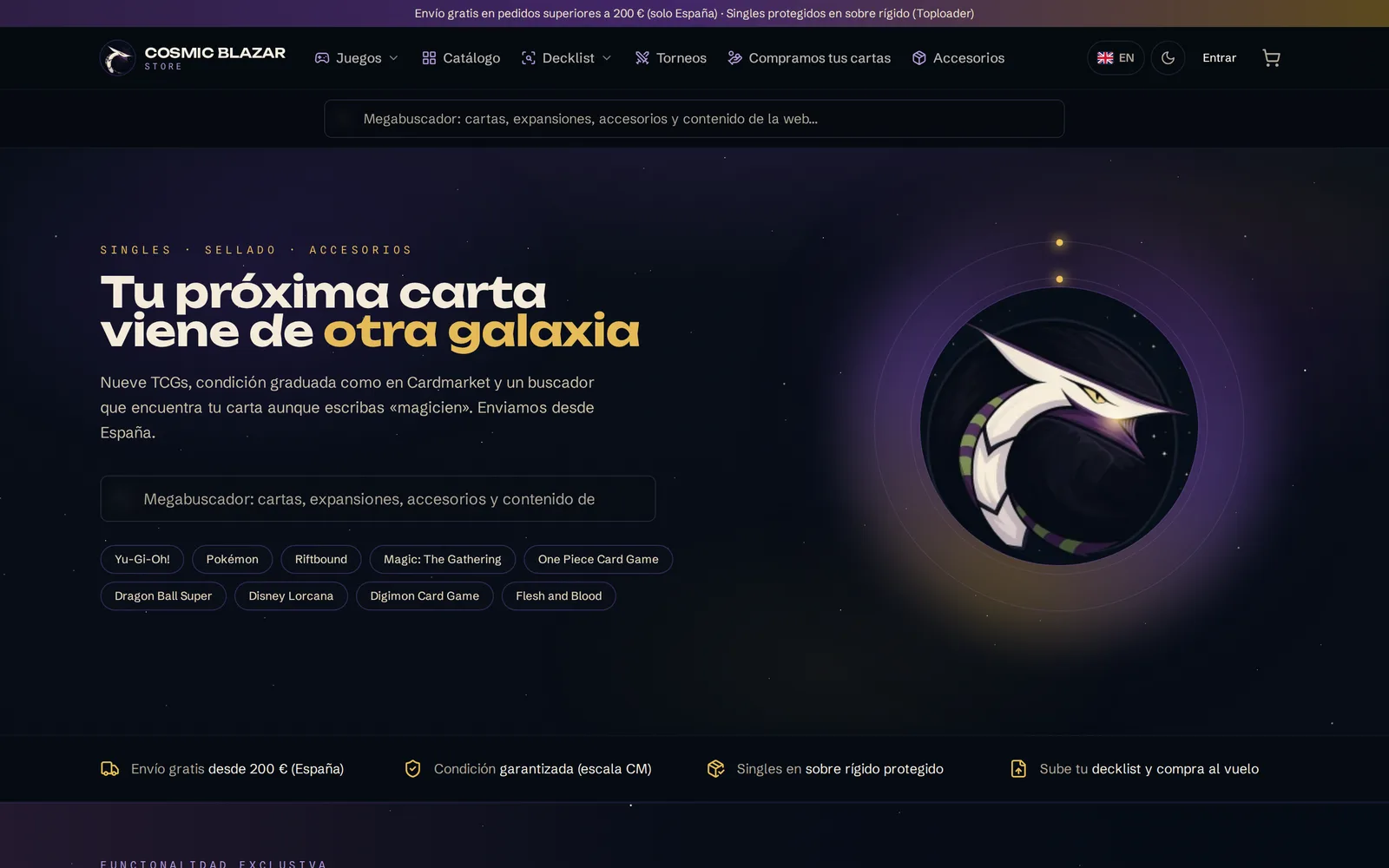Cosmic Blazar: tienda online de cartas TCG